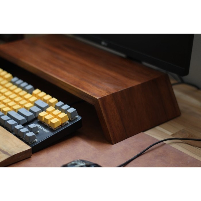 Alas Monitor Imac Meja Monitor Kayu Stand Dudukan Monitor Komputer Pc