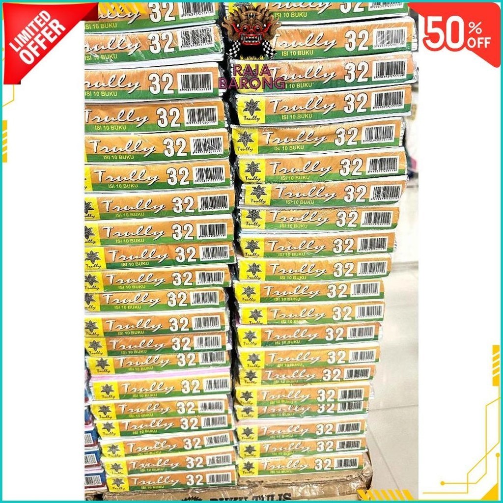 

(PAK) BUKU TULIS TRULLY 32 LEMBAR/ BUKU TULIS ISI 32 LEMBAR TRULLY / BUKU TULIS MURAH COD