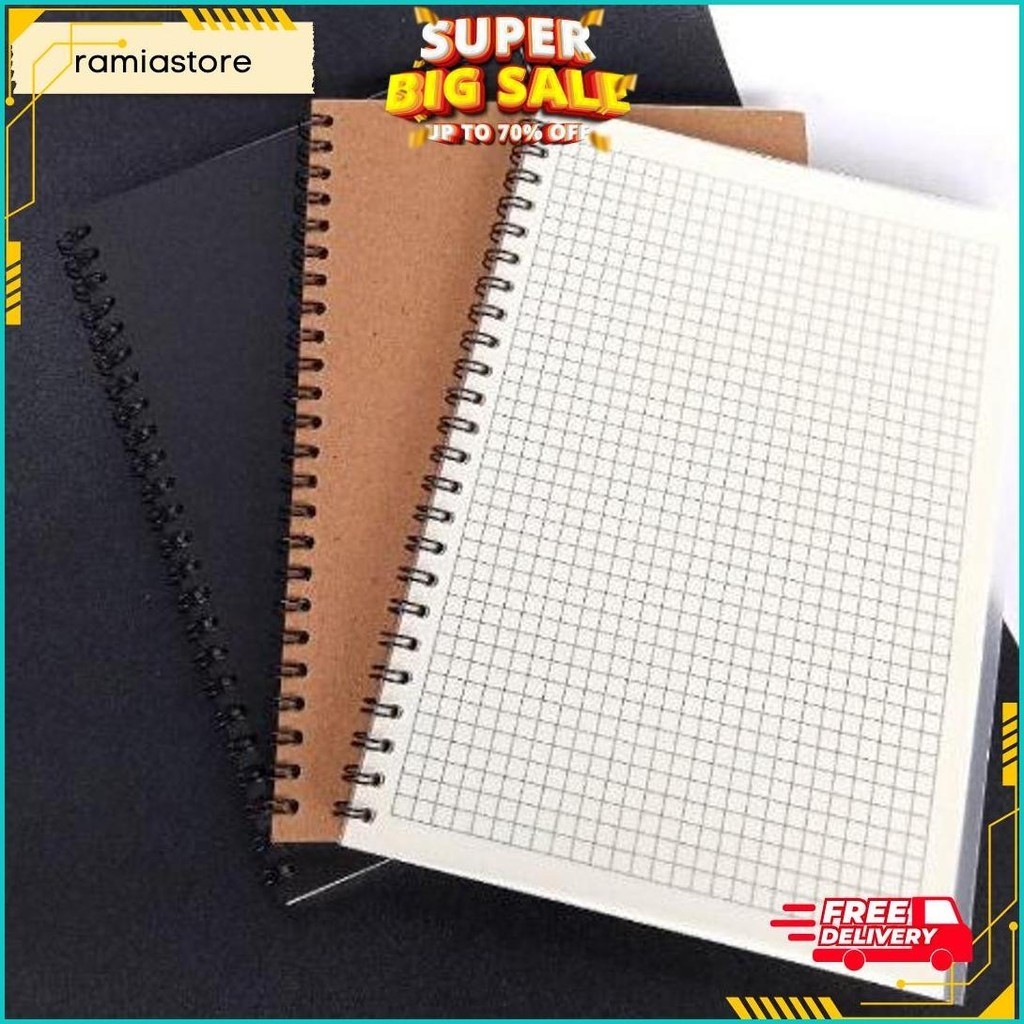 

NOTEBOOK/JURNAL BOOKPAPER GRID/KOTAK2#DOTTED/TITIK2 #BLANK/POLOS TERMURAH BANGET