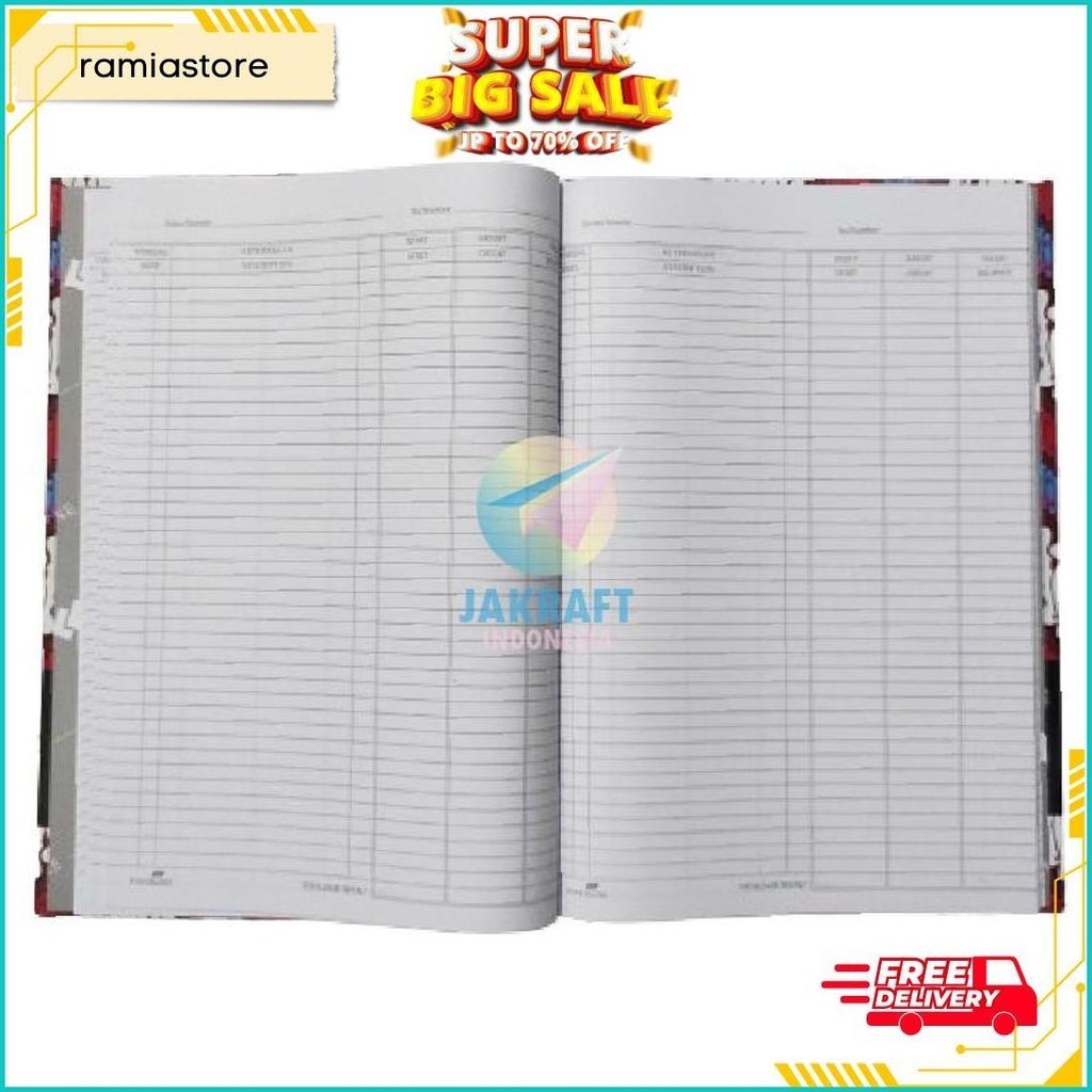 

(1 PCS) BUKU TULIS FOLIO KAS 3K DEBET KREDIT HARD COVER PAPERLINE ISI 100 LEMBAR F4 HARDCOVER BESAR AKUNTANSI SIAP KIRIM