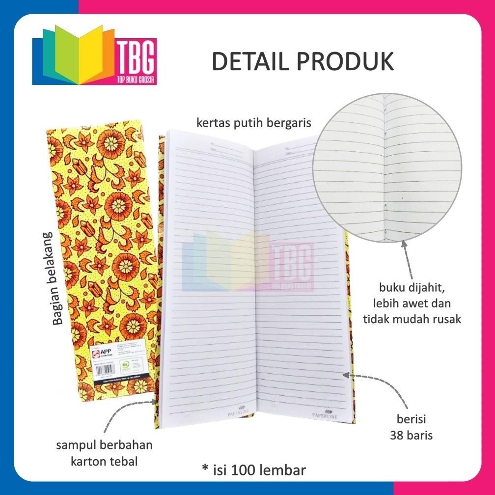 

1 PCS HARD COVER EKSPEDISI 100 LEMBAR PAPERLINE NOTEBOOK BUKU CATATAN PANJANG PEMBUKUAN (R-1241) GRATIS ONGKIR