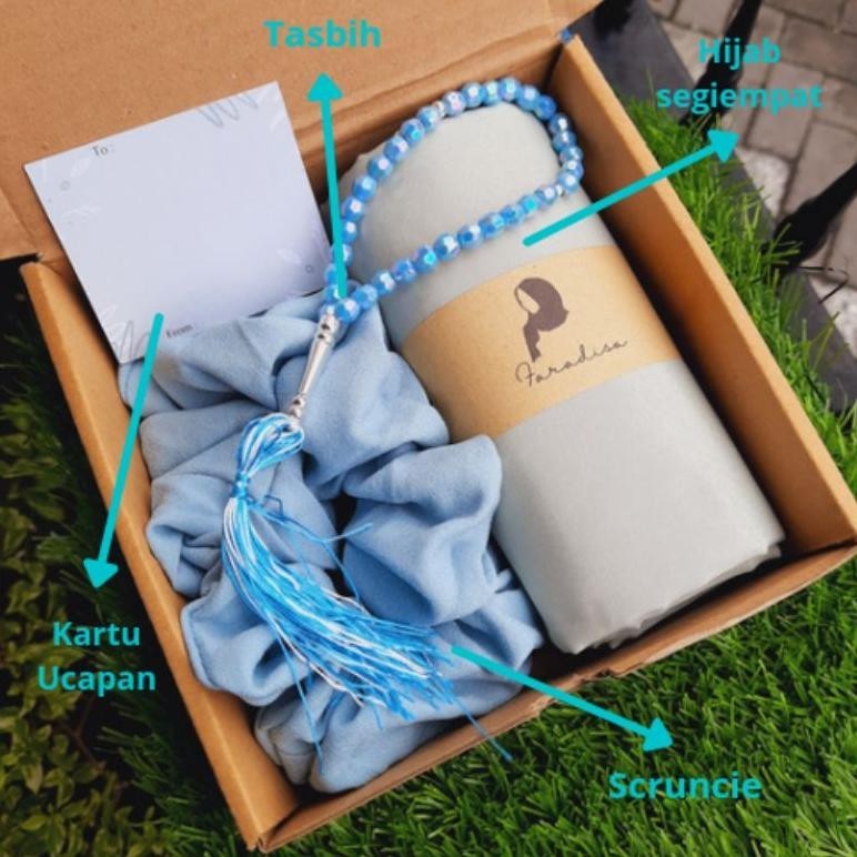 

HAMPERS HIJAB GOFY BOX KERUDUNG KADO WISUDA ULTAH IDUL FITRI LEBARAN HADIAH HAMPERS GURU SIAP KIRIM