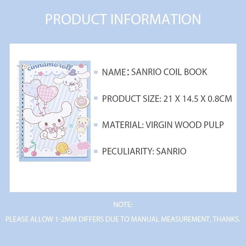 

A5 CUTE COIL NOTEBOOK SANRIO MELODY CULOMI PORTABLE DIARY-LE GRATIS ONGKIR