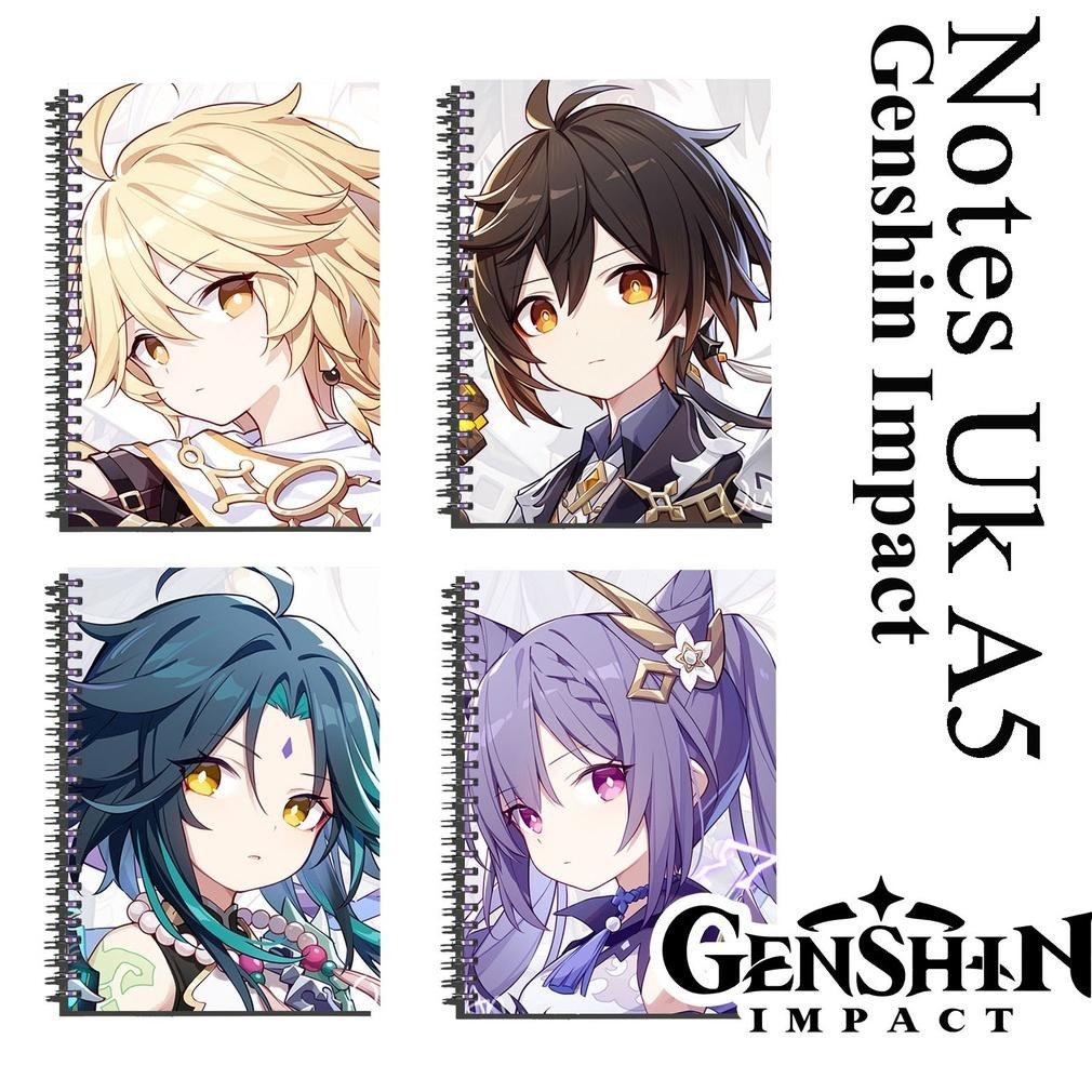 

JURNAL / NOTES / NOTE BOOK / BUKU CATATAN / ANIME GAME GENSHIN IMPACT UK A5 (21X14,85CM) FULL COLOUR MURAH MERIAH COD