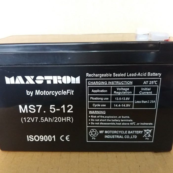 Aki 12Volt 7Ampere Asli Motorcycle Fit
