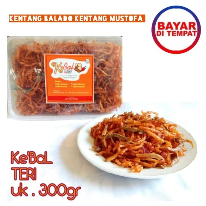 

Kentang Balado Ikan Teri 300G Keripik Kentang Mustofa Teri Manis Pedas