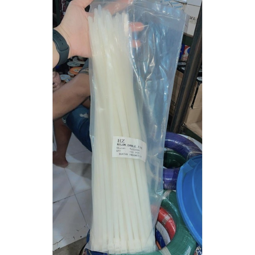 

Kabel Ties 9.0 X 500 Mm (50 Cm) / Kabel Tis Tali Sabuk Pengikat