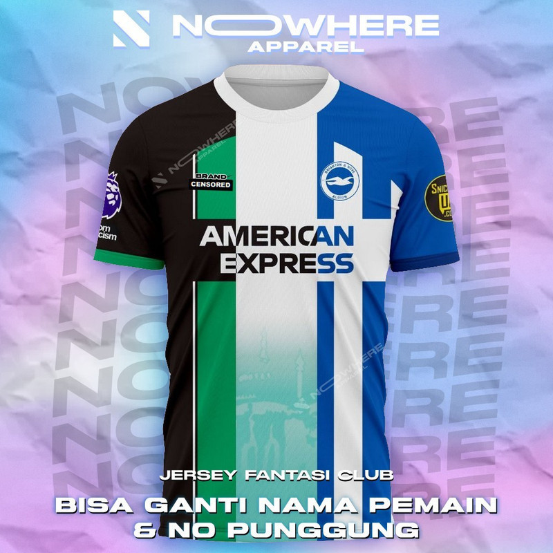 JERSEY Brighton Home Away 3rd 2023 2024 Mashup Kombinasi