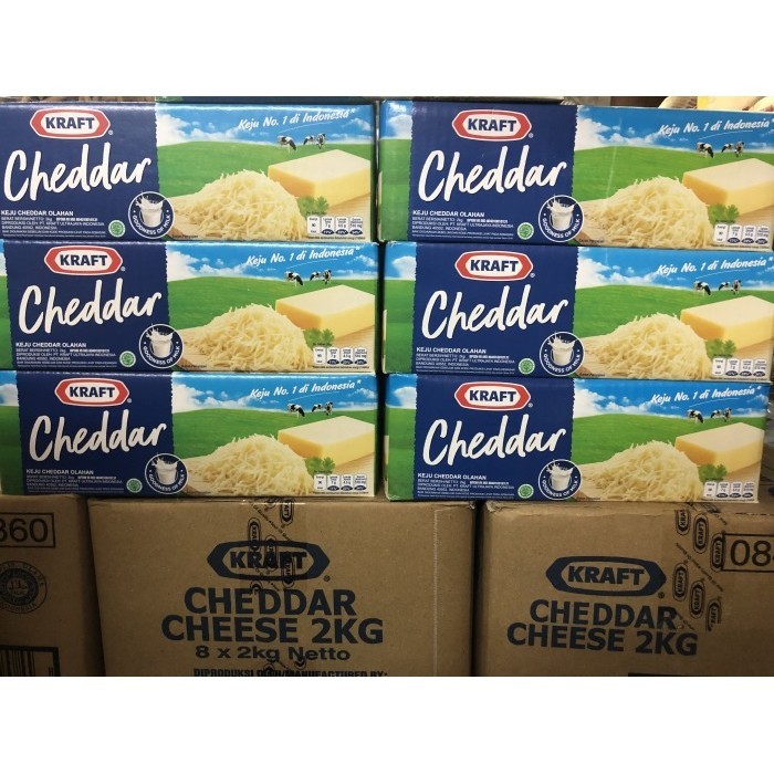 

Keju Kraft Cheddar Kemasan 2Kg