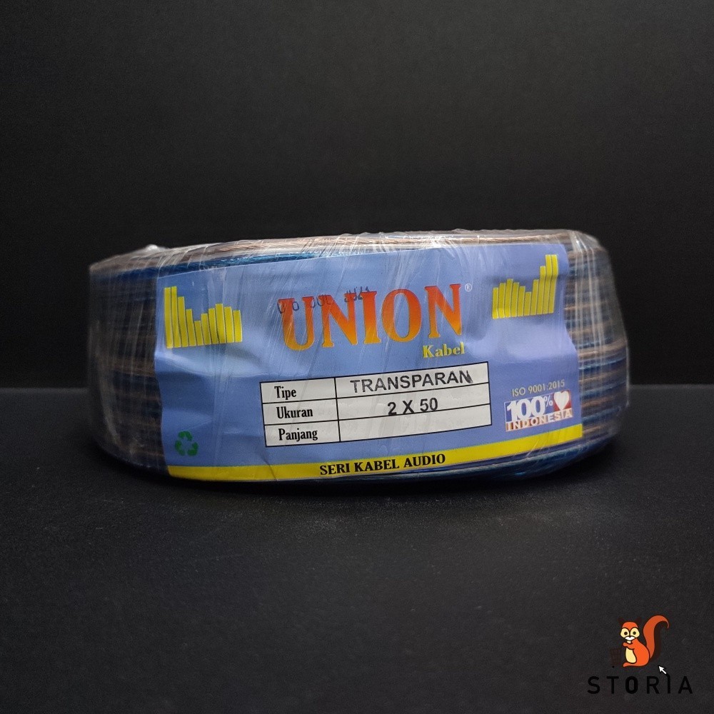 Kabel Union Transparant 2 x 50 / 40 Meter