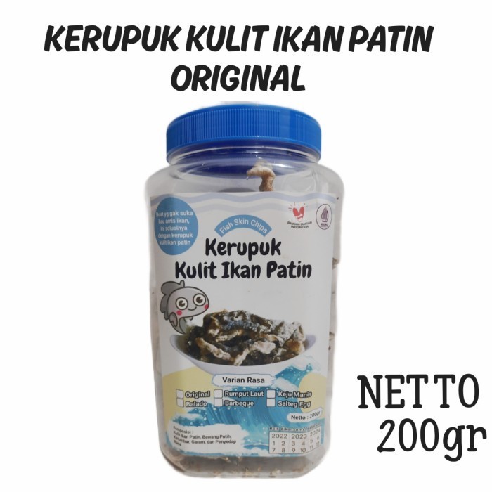 

Kerupuk Kulit Ikan Patin Siap Makan 200Gr