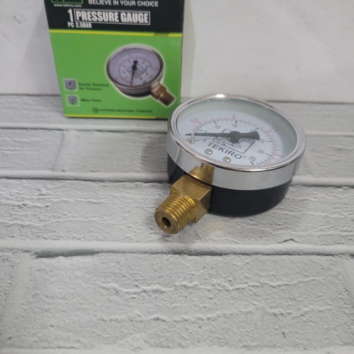 hanya disini] Pressure Gauge 2,5 bar Tekiro