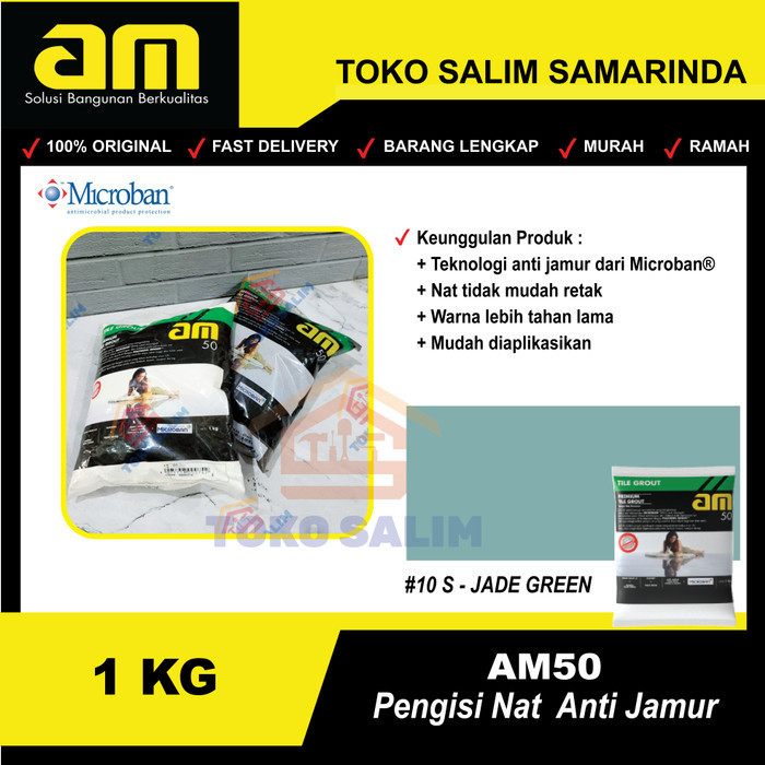 /////] Pengisi Nat Anti Jamur AM50 AM 50 / Semen Warna - #10S Jade Green