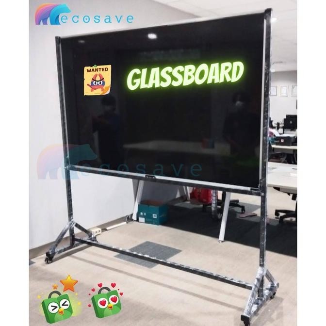 

Jual Glassboard Hitam Standing 120X180 Magnetic + Ongkir