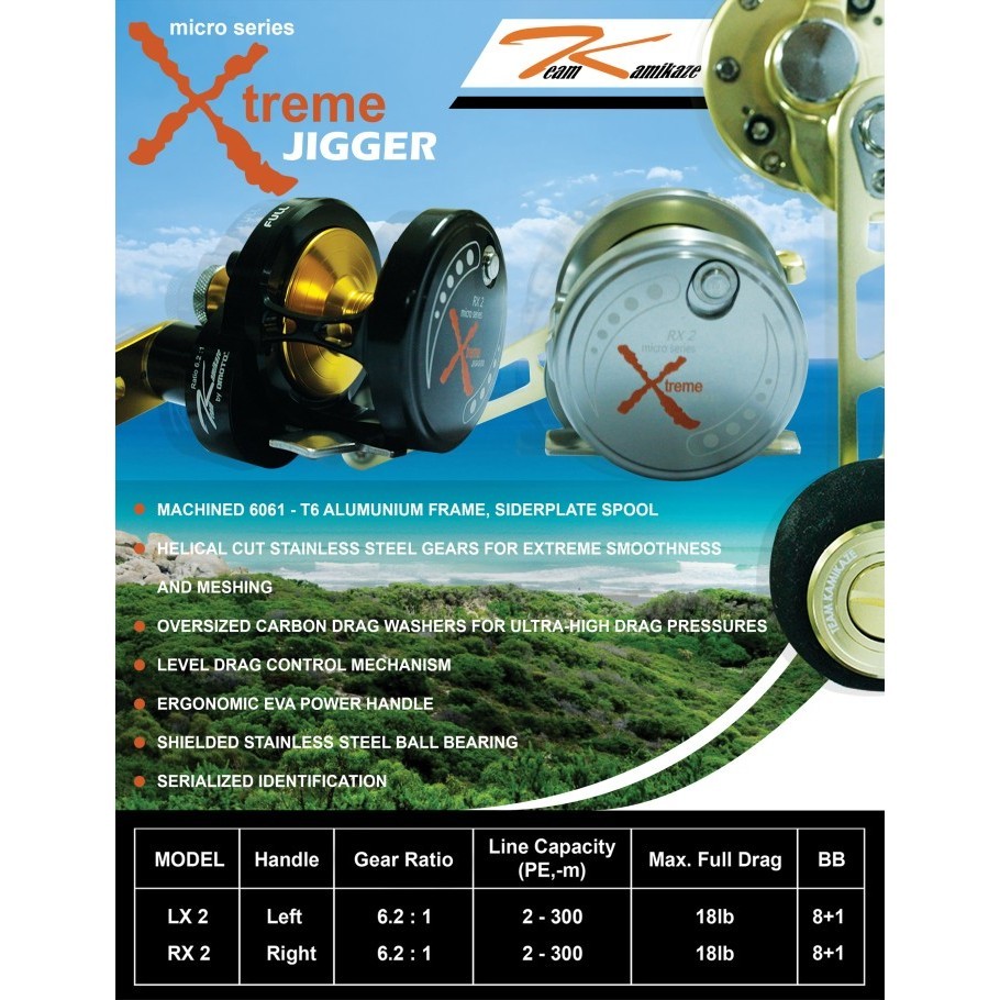 Team Kamikaze XTREME JIGGER Micro Series LX2 - (Left Handle)