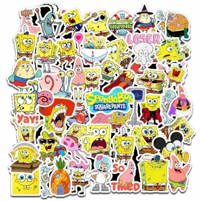 

Stiker Kartun Spongebob Squarepants Set Of 50