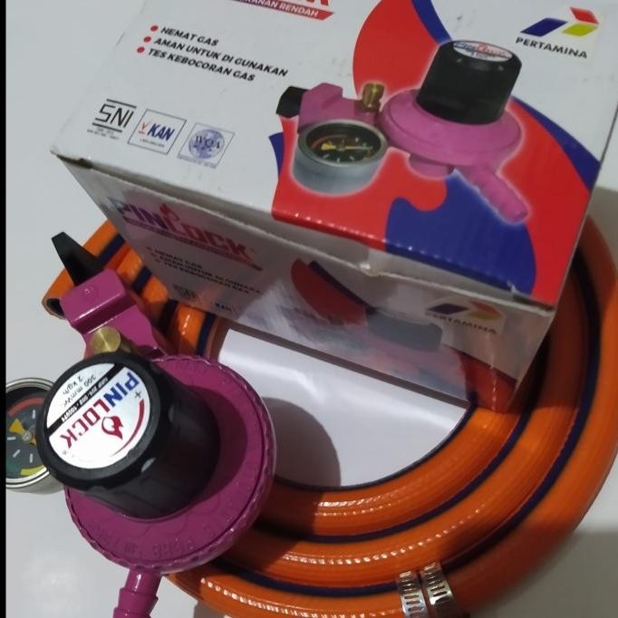 [Cod] Regulator Pinlock P 888 Kopana Pertamina Selang Gas Lpg 500 Psi Dn