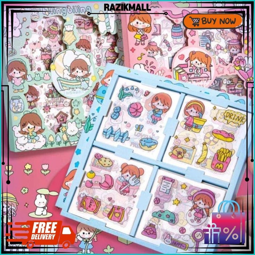 

Stiker Viral Kartun Masu/Momo/Mixue Korea Isi 100 Lembar Anti Air/Stiker Box Motif Kartun Lucu Anti Air Dekorasi Handbook Scrapbook Sale