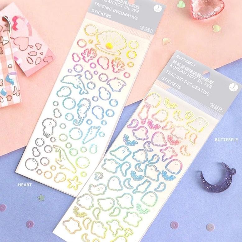 

Delunashop 1 Lembar Stiker Laser Glitter Bahan Pvc Tahan Air Untuk Dekorasi Sticker Bling Bling Gratis Ongkir