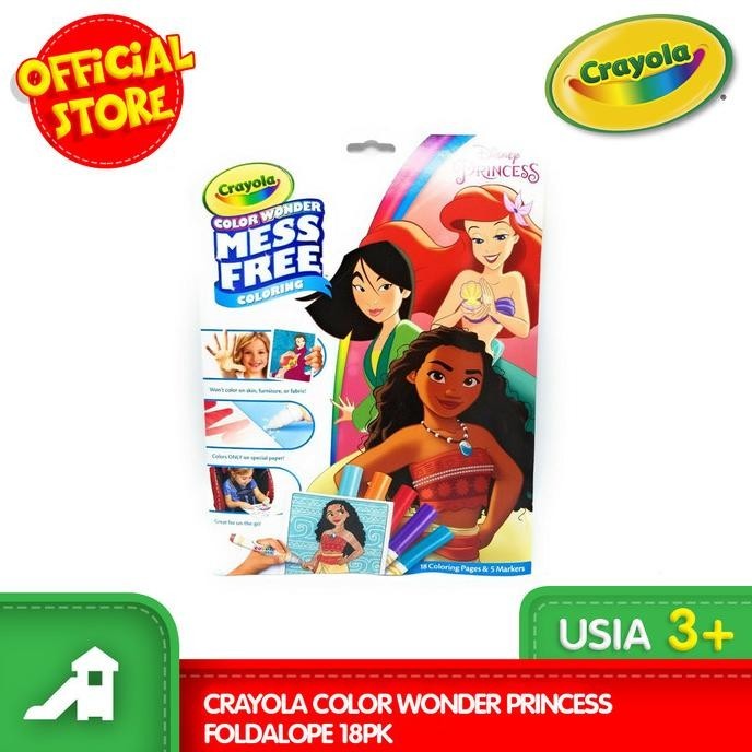 

CRAYOLA Color Wonder Princess Foldalope 18Pk