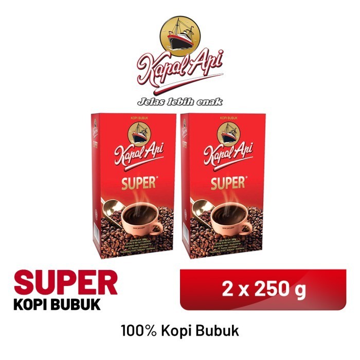 

Kapal Api Super - Bubuk Kopi 2 X 250 Gr