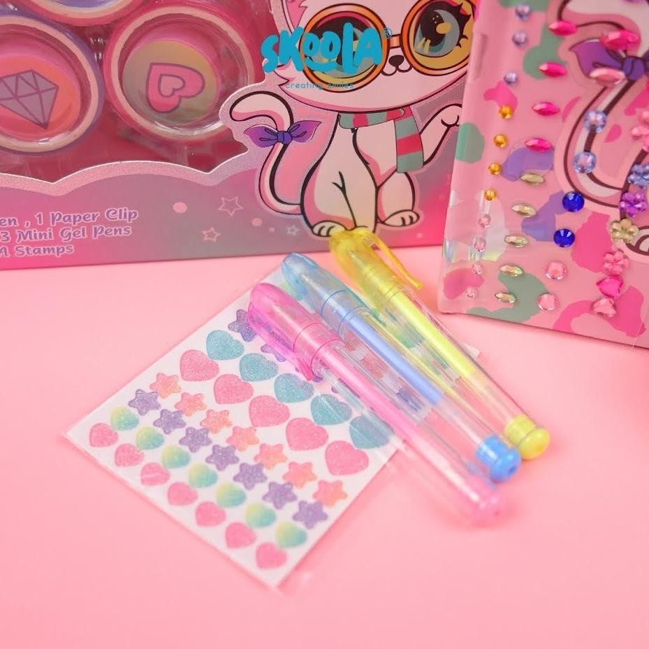 

Er-90 Skoola Stationery Set Alat Tulis Fancy Anak Perempuan Unicorn Cat - Staci Viral