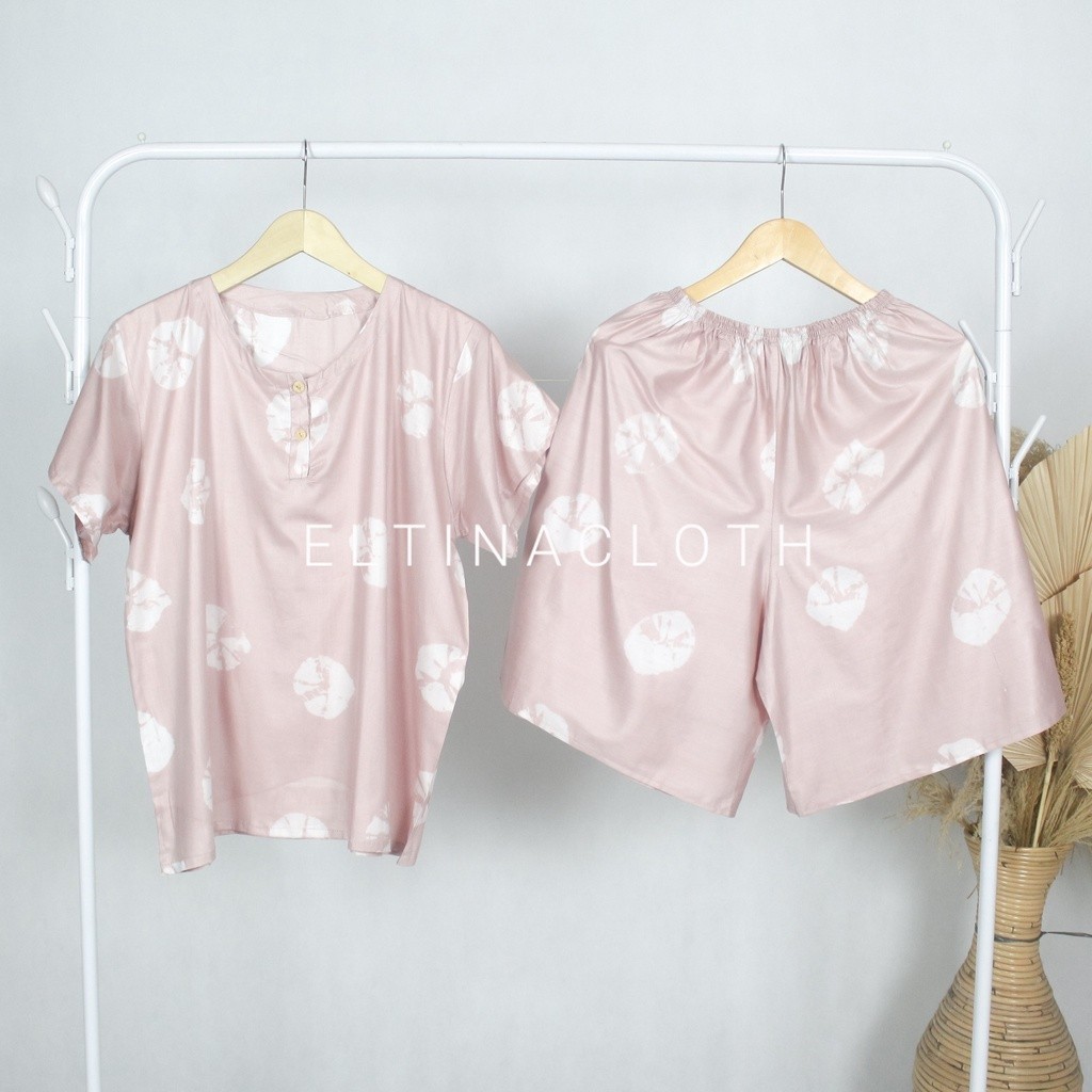 Piyama Celana Pendek Terbaru Terbaru 2024 Setelan Baju Tidur Polos Lengan Panjang Baby Doll Pakean P