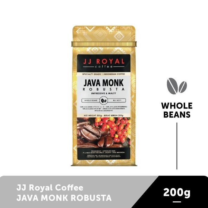 

Coffee/Kopi Jj Royal Java Monk Robusta Bean Bag 200G