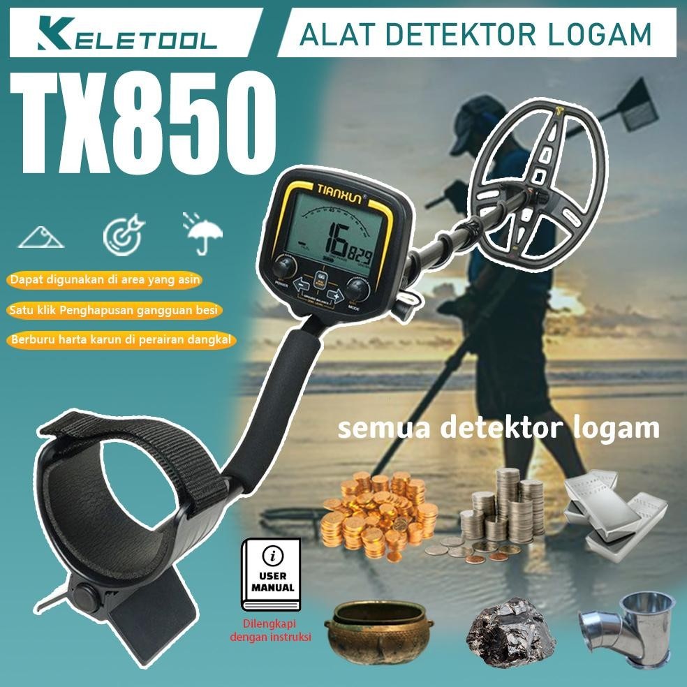 DFG TIANXUN TX850 Detektor logam emas Alat pendeteksi Underground Metal gold detector finder harta k