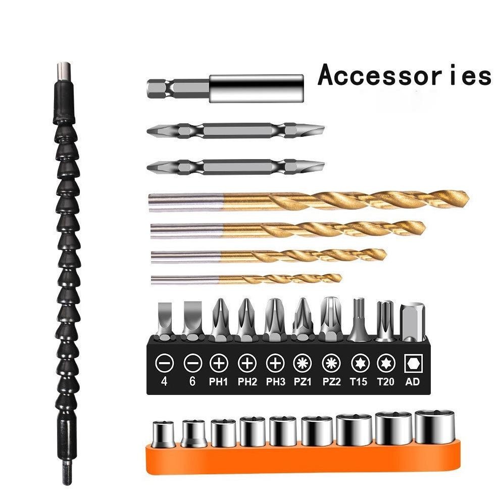 DFG Perkakas Listrik Bor 12V Mesin Bor Baterai Cordless Bor Listrik Electric Drill Cordless Screwdri