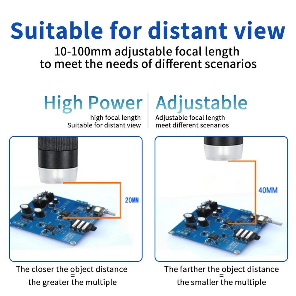 DFG G1200 Digital mikroskop 7 Inch Layar mesin Kaca Pembesar Continuous Zoom Fokus Microscope Sunshi