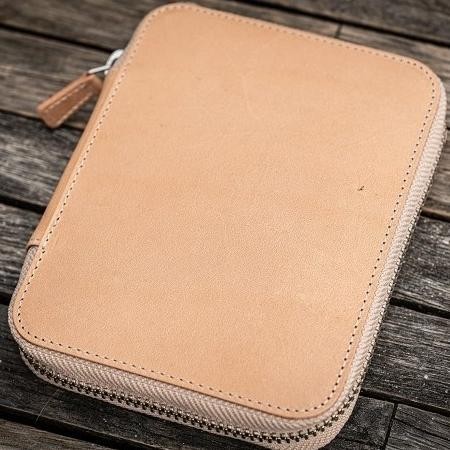 Jual Galen Leather Leather Zippered 10 Slots Pen Case