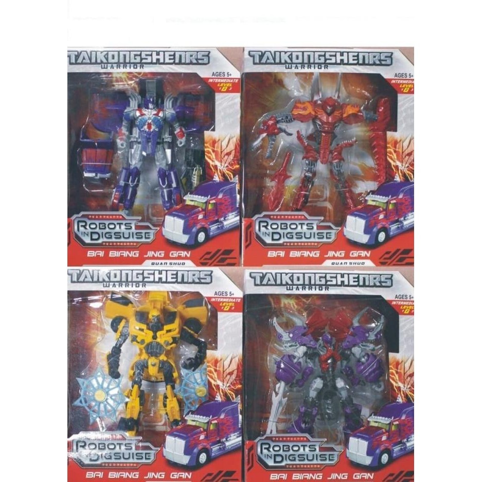 Robot Transformers - Optimus Prime , Bumblebee , Slug , Scorn