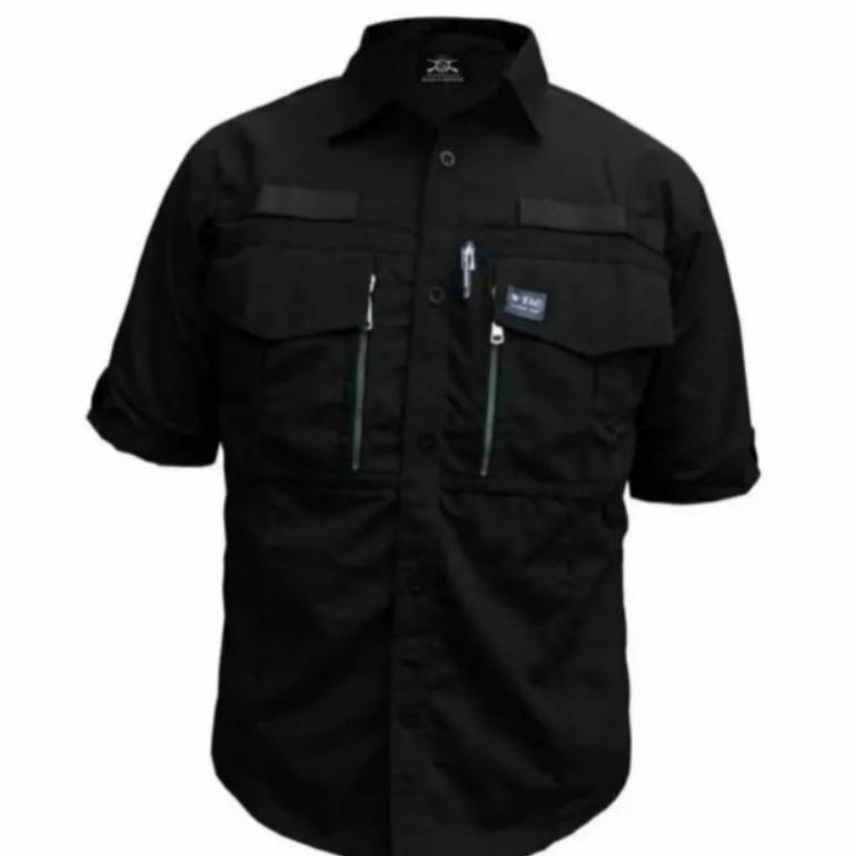 Baju Kemeja Tactical Pria Lapangan Outdoor {} Lengan Pendek Outdoor Baju Kerja Proyek Wtac W Tac