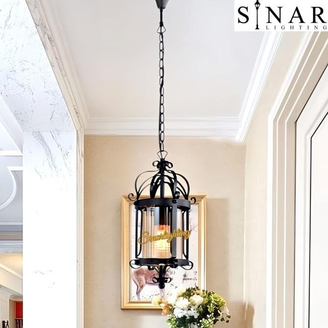 HARGA DISC - Lampu gantung outdoor american klasik D2128