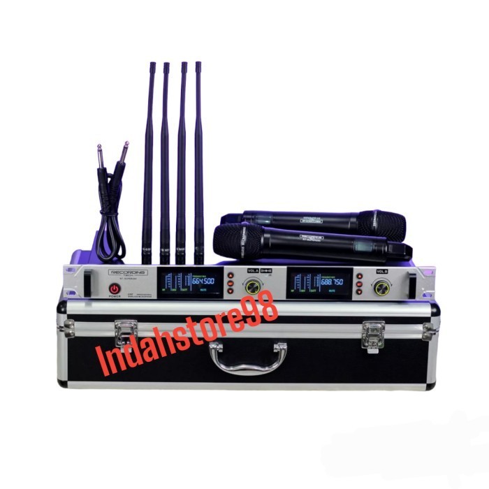 Mic Wireless Recording Tech Rt Super200 Profesional Mic Rt Super 200