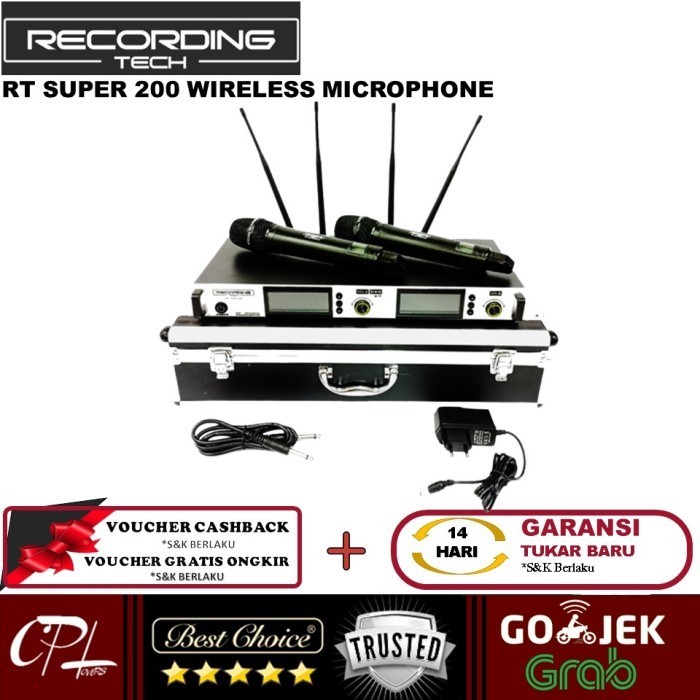 Recording Tech Rt Super200 Super 200 Mic Wireless 2 Mic