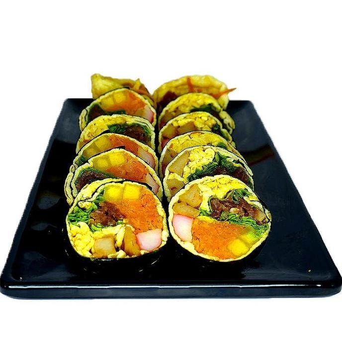 

Kimbap Egg Roll Tunamayo / Gimbap Telur Tanpa Nasi Isi Tuna Mayonaise