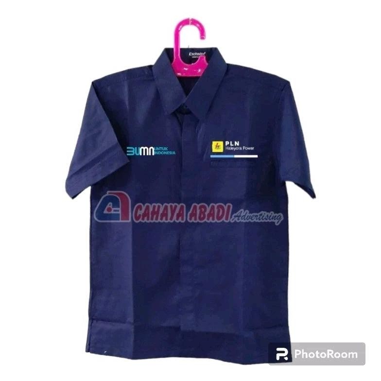 Baju Kemeja Tactical Pria Lapangan Outdoor Bumn Pln Haleyora Power Sem Bumn Pln Haleyora Power Navy 