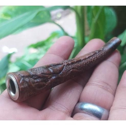 Once/Pipa Kayu Gaharu Ukir Unik Paling Murah Original [Promo][Cod][Gratis Ongkir]