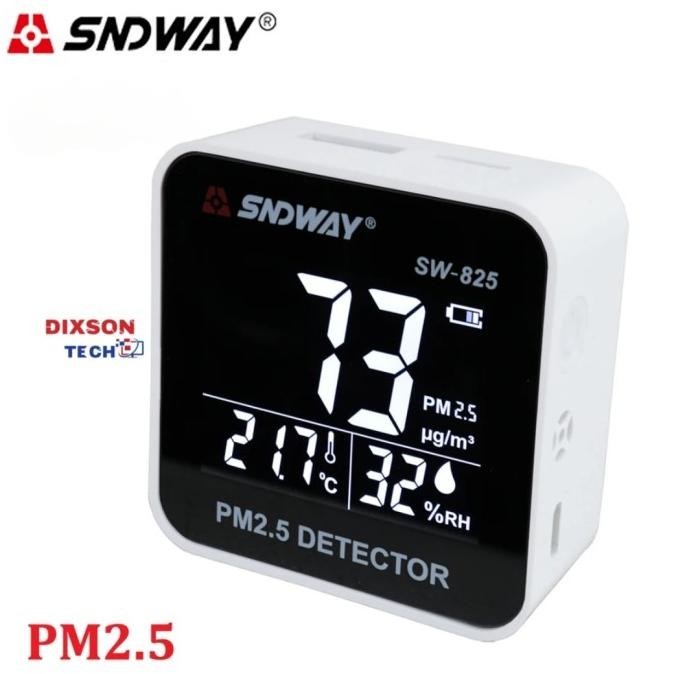 Tersedia Air Quality Detector Monitor Pm2.5 Humidity Temperature Sndway