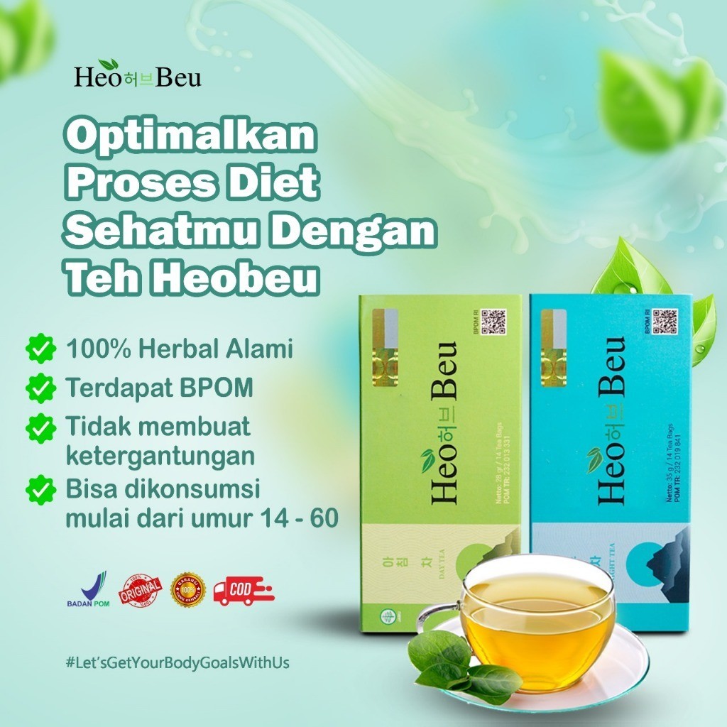 

Heo Beu Slimming Tea / Teh Pelangsing Ori 14Pcs/Box