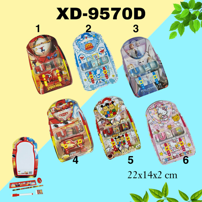 

TERBARU SOS Kotak Pensil Kaleng Set+WB 1 susun 14x22/Tempat Pensil/Tepak