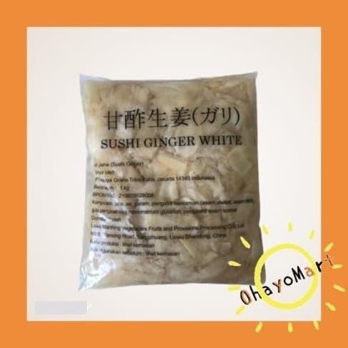 

Sushi Gari Shiro Putih / Jahe Putih Potong/ Acar Jahe Putih 1kg GWT