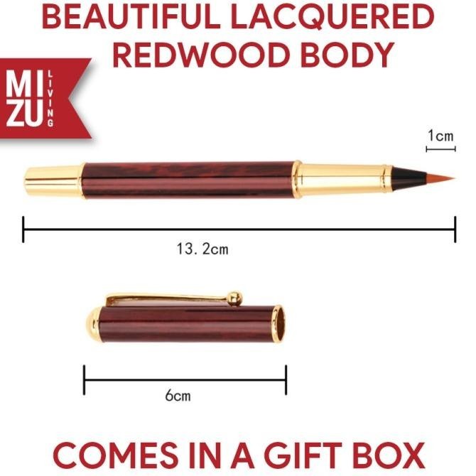 

Sale Mizu Konbo 2In1 Redwood Fountain Pen & Fude Maobi Calligraphy Brush Termurah Terlaris