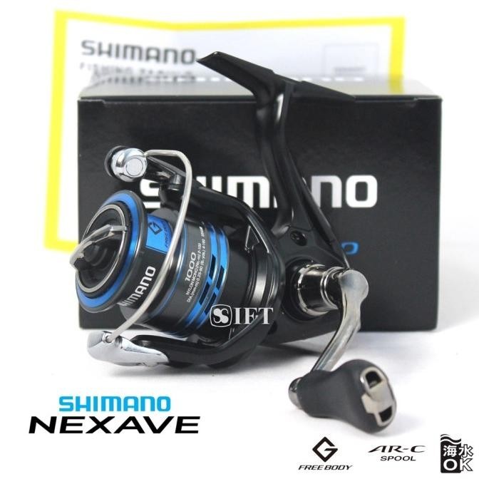 Reel Shimano NEXAVE FI 1000 2500 C3000 4000 C5000 HG 2021 Pancing Ori