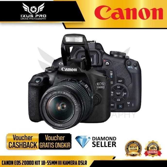CANON EOS 2000D KIT 18-55MM III KAMERA DSLR CANON