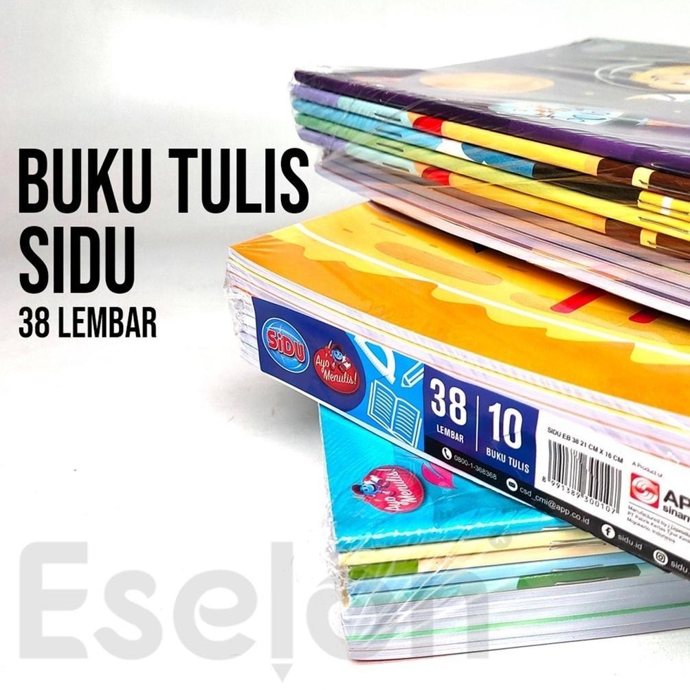 

PROMO 10pcs Buku Tulis SIDU Garis 38lembar / 1pack Buku Tulis SIDU 38lembar / Buku Tulis SIDU uk-12