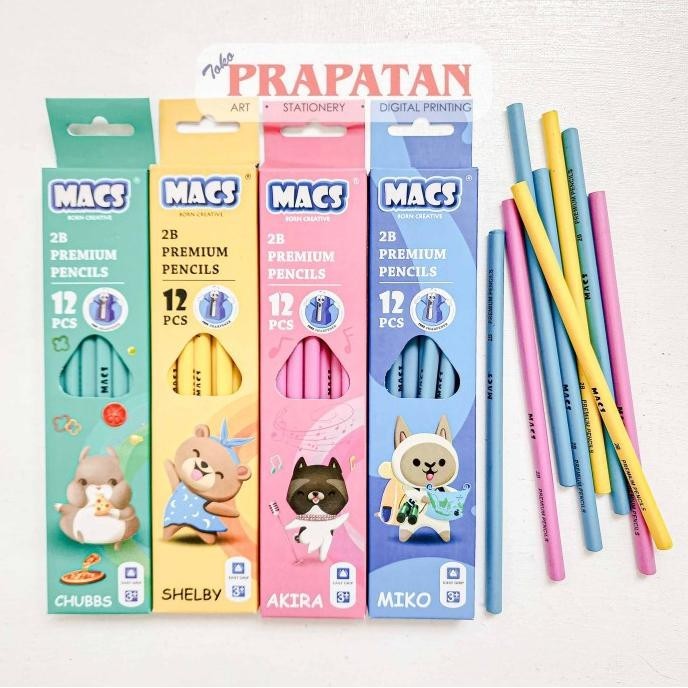 

Macs 2B Premium Pencils 12pcs