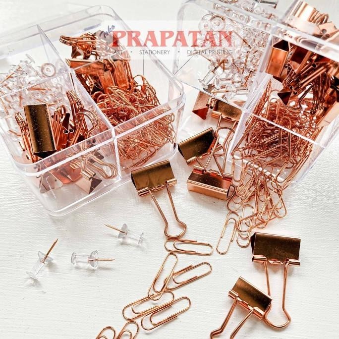 

Deli Binder Paper Clip Push Pin Set 78551 | Set Penjepit Kertas